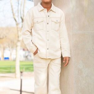 Zara Beige Denim Outfit